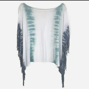 FREE People Tie-Dye Fringe Top